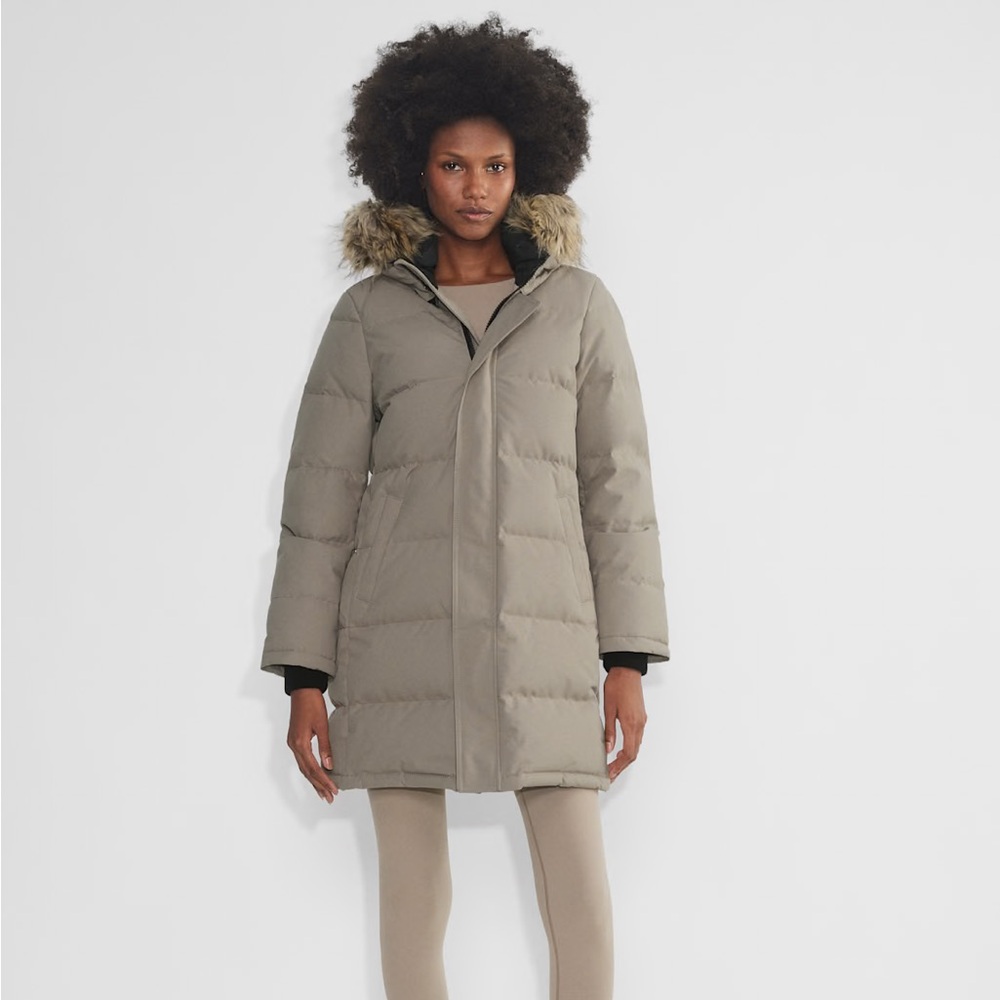 Aritzia Golden The Powder Parka Modern Taupe